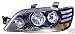 Mitsubishi Lancer 2002-2003 Black Projector Headlights Depo New Pair