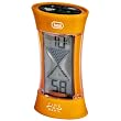 Trevi Digital Hourglass Egg Timer with Clock - battery operated LCD - Orange