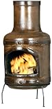 gf4u Mexican Clay Chimenea and Cover Varacruz Large