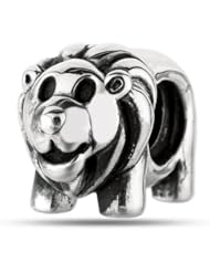 Sterling Silver Lion Bead