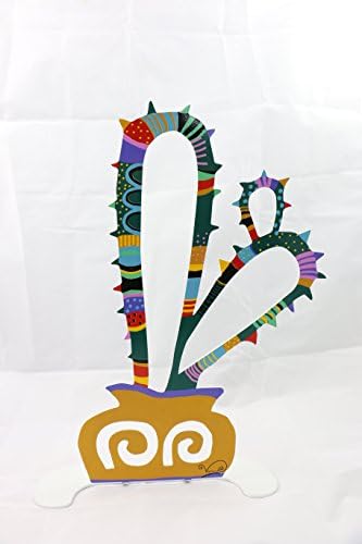 Vardool Art Modern Sculpture Colored Metal Cactus 27X15 cm