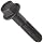 Grade 8 Steel Flange Bolt, Phosphate & Oil Finish, Hex Head, UNC Threads, Hex Head, Meets IFI-111 (2002)/SAE J429 (1999)/ASTM B633 Specifications, 7/16"-14 Thread Size, 2" Length, Partially Threaded, Pack Of 10