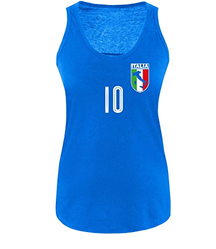 Luckja EM 2016 Trikot Italien Fanshirt EM04 Damen Tanktop