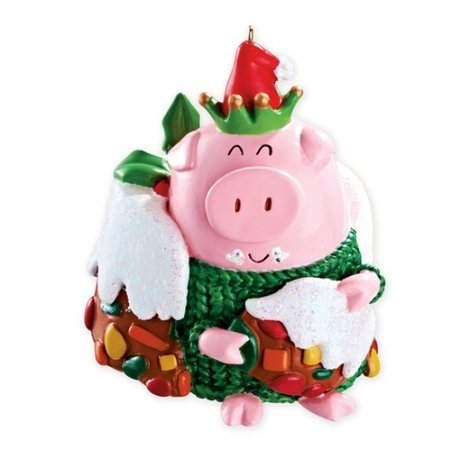 Carlton Heirloom Ornament 2013 Christmas Joy – Jolly Pig – #CXOR031D