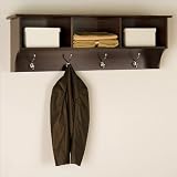 Prepac Fremont Espresso Cubbie Shelf