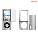 Apple iPod Nano 5th Generation Combo Trans Clear Protective Case Faceplate Cover + LCD Screen Protector for Apple iPod Nano 5th Generation
