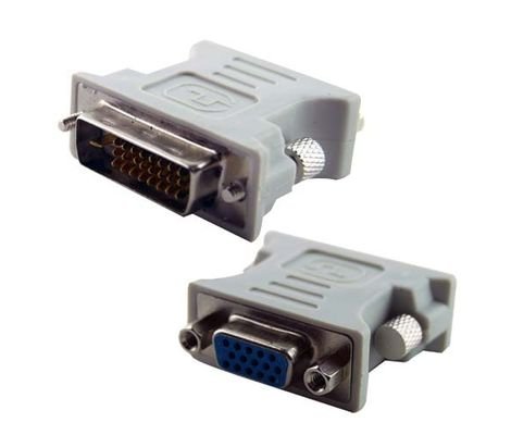 Male DVI-D Dual Link 24+1 -VGA Female Adapter Converter