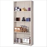 Lyon Workspace Products 8335 8000 Series Closed Shelving - 5 Shelves: 84' H x 48' W x 18' D