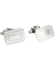 Dolan Bullock Sterling Silver Rectangular Engraved Pattern Cuff Links