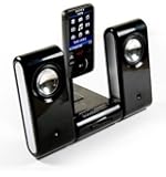 E-volve MP3 Vibe-Dock Home portable speaker system compatible with (Sandisk Sansa Fuze Fuze+ / Clip / Clip + / Connect , ClipZip Zip / View / E200 Kubik Evo Edge Sweex / E250 / E260 / E270 / E280)