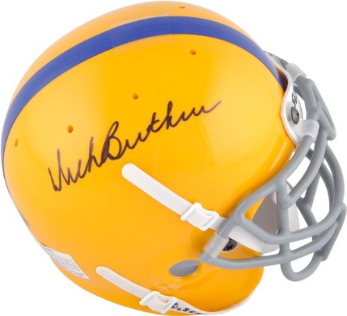 Dick Butkus Chicago Bears Autographed Vocational HS Schutt Mini Helmet