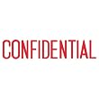 Xstamper "CONFIDENTIAL" Title Eco-Stamp, Pre-inked/Re-inkable, 0.5 x 1.625 Inches, Red (4403)