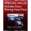 Philips Norelco AT880 Aquatec PowerTouch Rechargeable Cordless Razor, Gray/Silver/Black w/BONUS Philips HQ8 SHAVING HEAD PACK