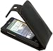 BLACK FLIP LEATHER CASE COVER II FOR HTC HD MINI + SCREEN PROTECTOR