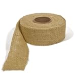 Burlap Ribbon - Natural, 1.5 Inch X 1...