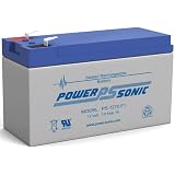 Power-sonic PS-1270F1 - 12 Volt 7 Amp Hour Sealed Lead Acid Battery with 0.187 Fast-on Connector