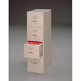 510 Series Four-Drawer Letter Vertical File Cabinet w/ Free Box of File Folders