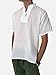 Men's White Japanese Collar Shirt 100% Cotton Hippie Yoga Top