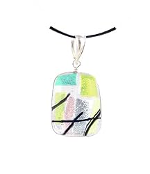 Pendant - XP11 - Genuine Handmade Dichroic Glass ~ .925 Sterling Silver
