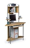 Corner Computer Office Desk in Beech - Display Unit - W44