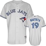 Jose Bautista Jersey: Adult Majestic Home White Authentic Toronto Blue Jays Jersey