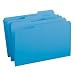 Smead 1/3-Cut File Folders, Heavy Duty Reinforced Tab, Legal Size, Blue, 100 Per Box (17034)