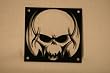 Skull with Wings (black)