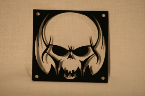 Skull with Wings (black)