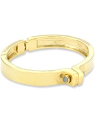 KARA by Kara Ross Mini Metal Shirt with Blue Chalcedony Stones Cuff Bracelet