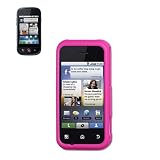 New Fashionable Perfect Fit Hard Protector Skin Cover Cell Phone Case for Motorola Backflip MB300 AT&T - HOT PINK
