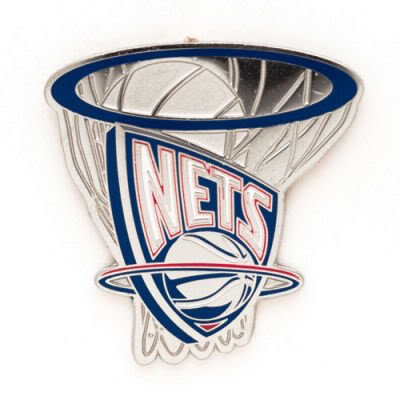 NEW JERSEY NETS OFFICIAL LOGO LAPEL PIN