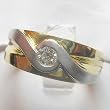 14K Two-Tone Gold Diamond Man's Ring