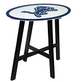 Detroit Lions Wooden Pub Table With Glass Top