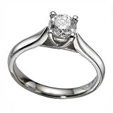 0.75CT ROUND DIAMOND SOLITAIRE ENGAGEMENT RING 14k GOLD