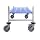 Tournus PLH1092R Commercial Anodized Aluminum Mobile Shelving Unit with Four Shelves, 22" Width x 69" Height, 43" Length, with Four Casters