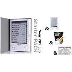 Sony Reader eBook PRS 505 S + Displaysschutz + Silkonschutzhülle + GRATIS 1x Pocket-Card Clever einkaufen bei Amazon.de