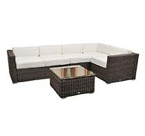 Big Sale Outsunny 4pc Outdoor Rattan Wicker Sectional Patio Sofa Furniture Set