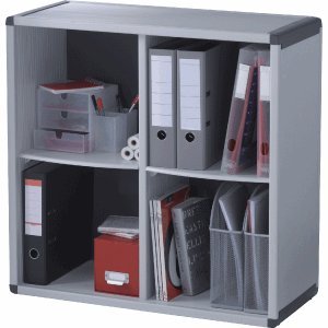 Fastpaperflow Büroregal Polystyrol 778x790x330mm (HxBxT) grau