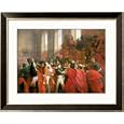 Bonaparte and the Council of Five Hundred at St. Cloud, 10th November 1799, 1840 Framed Art Poster Print by Francois Bouchot, 33x27