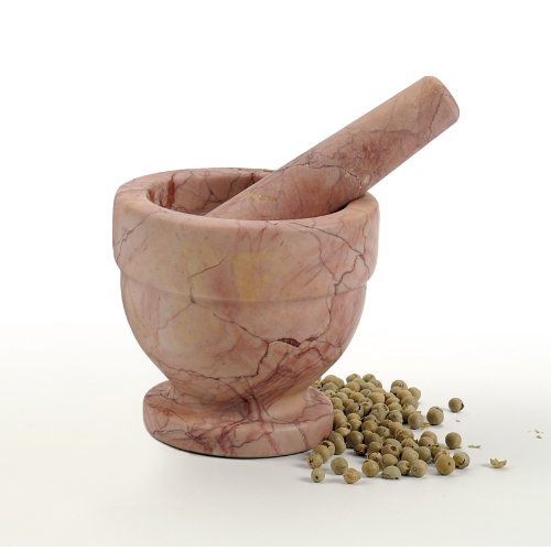 RSVP Classic Kitchen Basics Red Marble Mortar & Pestle