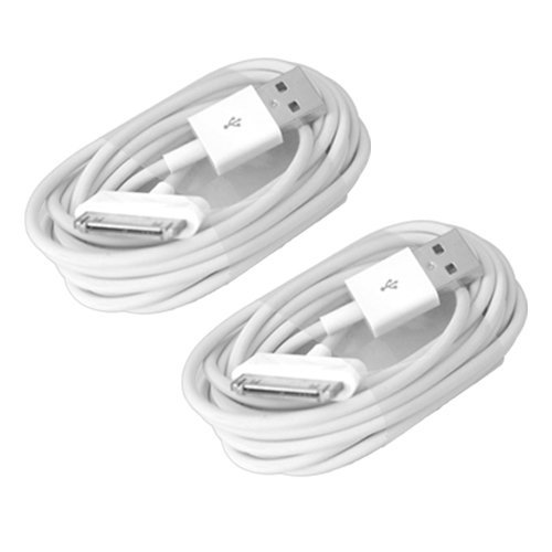 ELONGPRO 2PCS 6ft/2M USB Cable Charger Cord for iPhone 3G s 4 4S iPad 2 iPod White F1M ELONGPRO 2PCS 6ft/2M USB Cable Charger Cord for iPhone 3G s 4 4S iPad 2 iPod White F1M