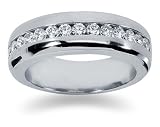 0.98 ctw. Men's Round Diamond Wedding Band in Platinum