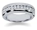 0.98 ctw. Men's Round Diamond Wedding Band in Platinum