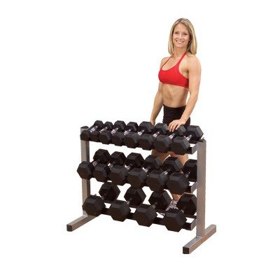 Body Solid GDR363 3-Tier Horizontal Dumbbell Rack