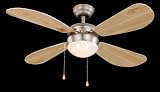 Deckenventilator Classic Nickel gebürstet / Kiefer
