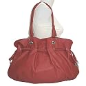 X-Large Leather Lk Drawstring Hobo Handbag