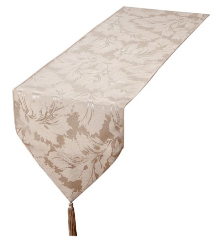 TABLERUNNER DAMASK NATURAL