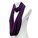 DARK PURPLE LIGHTWEIGHT CIRCLE RING INFINITY SCARF