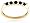 10k Yellow Gold 5-Stone Black Diamond Ring (1/4 cttw), Size 6