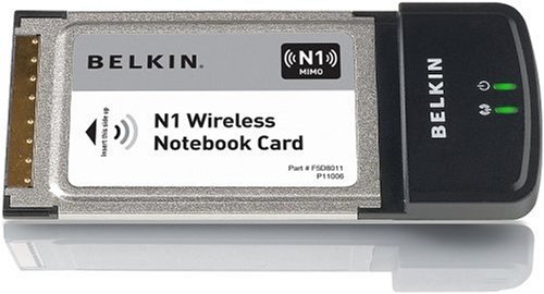 Belkin Wireless N1 Notebook Card Funk-LAN Adapter(Netzwerkarte) PCMCIA 2.4 GHz 300 Mbps Preisvergleich